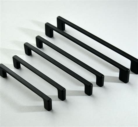 modern matte black cabinet pulls